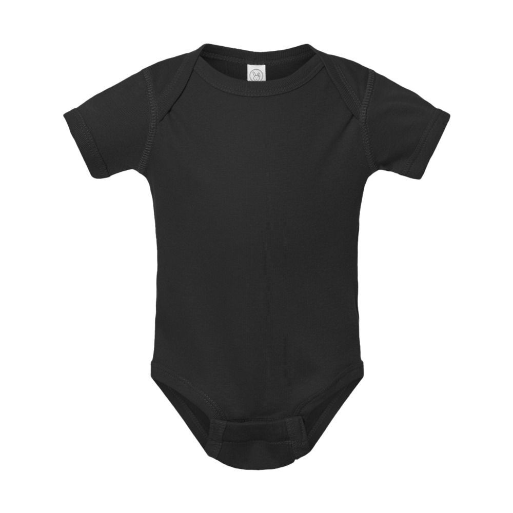 Rabbit Skins 4400 - Infant 5 oz. Baby Rib Lap Shoulder Bodysuit