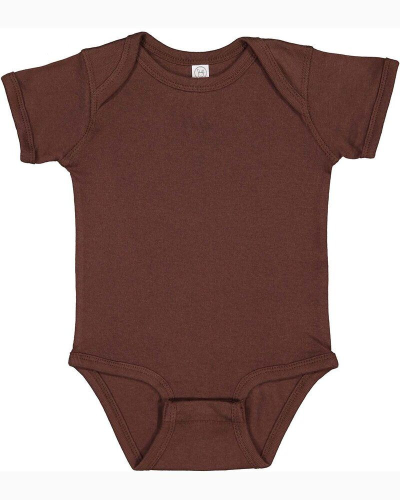 Rabbit Skins 4400 - Infant 5 oz. Baby Rib Lap Shoulder Bodysuit