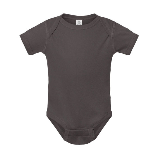 Rabbit Skins 4400 - Infant 5 oz. Baby Rib Lap Shoulder Bodysuit