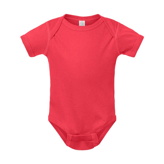 Rabbit Skins 4400 - Body para bebé de 5 oz. Baby Rib con hombros solapados