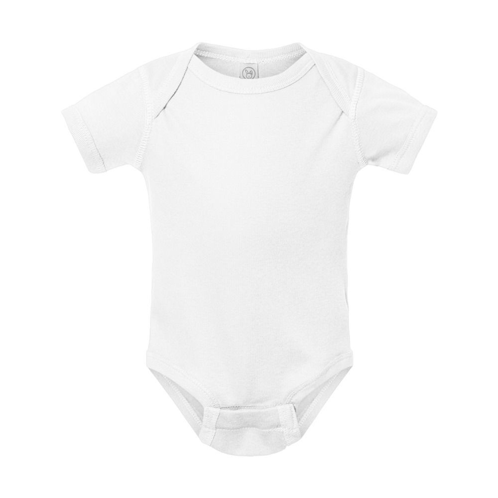 Rabbit Skins 4400 - Infant 5 oz. Baby Rib Lap Shoulder Bodysuit