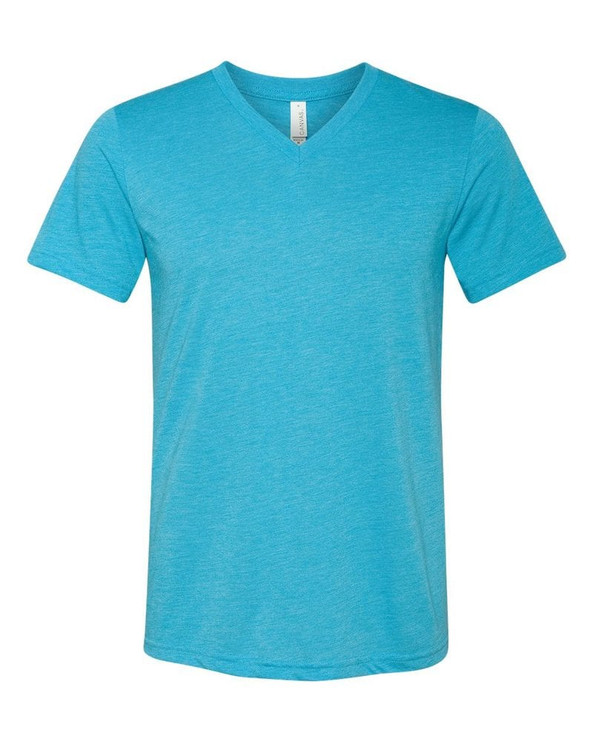 Bella+Canvas 3415 - Remera Unisex Triblend con cuello en V 