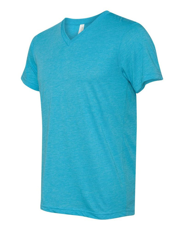 Bella+Canvas 3415 - Remera Unisex Triblend con cuello en V 