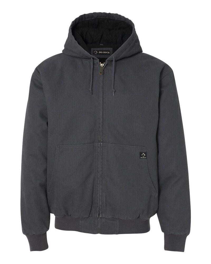 Dri Duck 5020 - Chaqueta de tela Boulder con capucha y forro acolchado de tricot