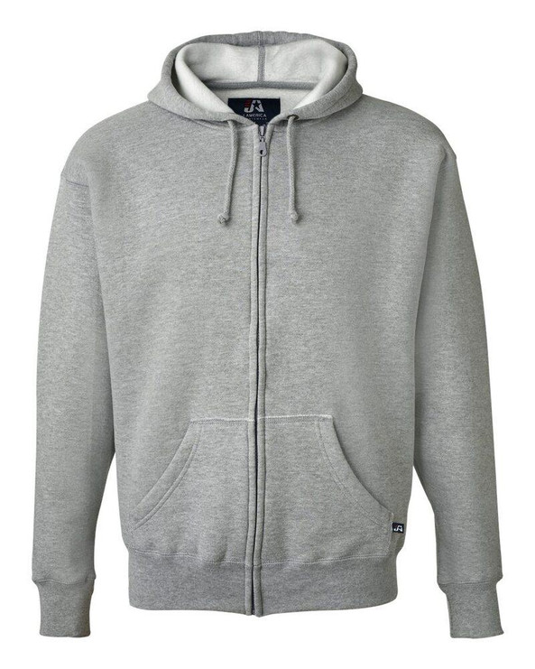 J. America 8821 - Sudadera Premium con capucha y cremallera completa