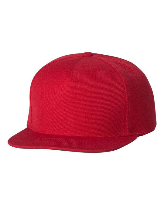 Yupoong 5089M - Gorra de lana de cinco paneles