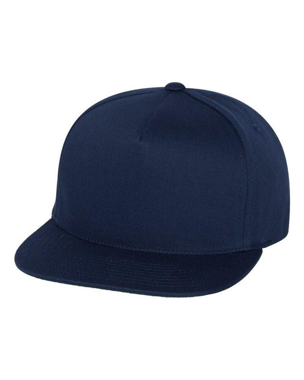 Yupoong 6007 - Gorra de visera plana y cinco paneles