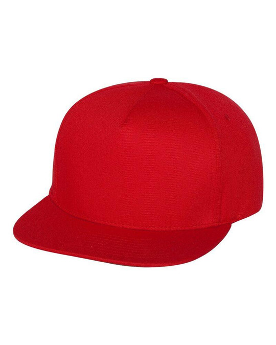 Yupoong 6007 - Gorra de visera plana y cinco paneles