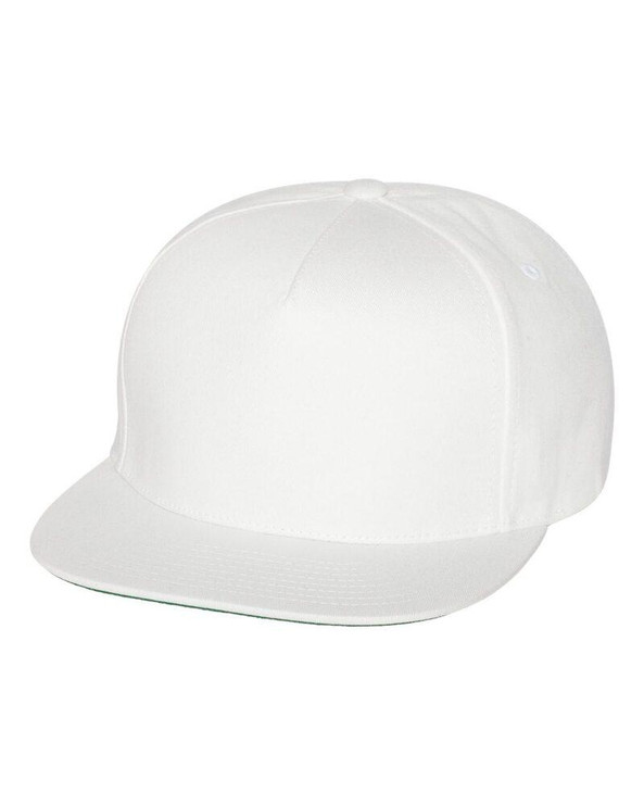 Yupoong 6007 - Gorra de visera plana y cinco paneles