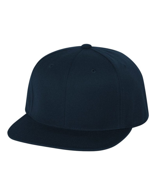 Yupoong 6089M - Wool Blend Flat Bill Snapback Cap