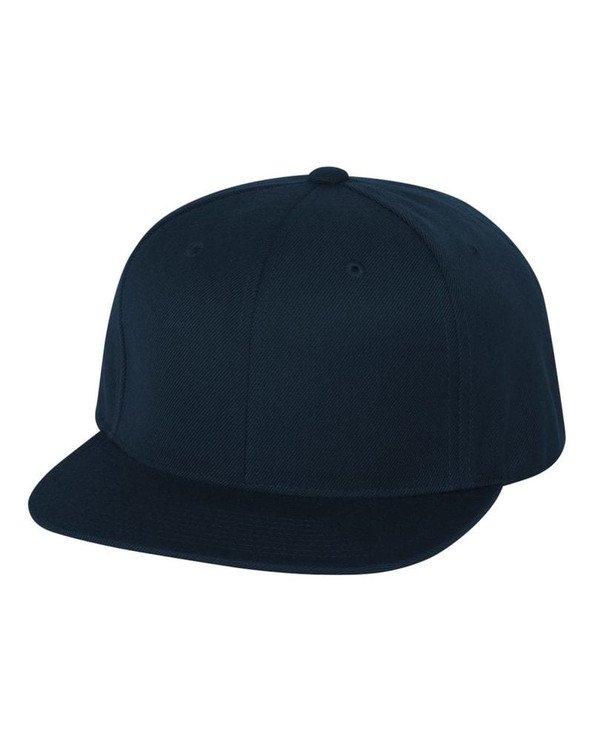 Yupoong 6089M - Wool Blend Flat Bill Snapback Cap