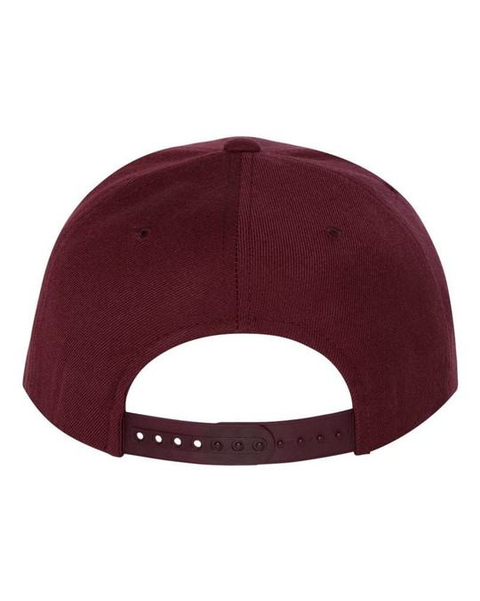 Yupoong 6089M - Wool Blend Flat Bill Snapback Cap