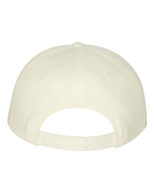 Yupoong 6089M - Wool Blend Flat Bill Snapback Cap