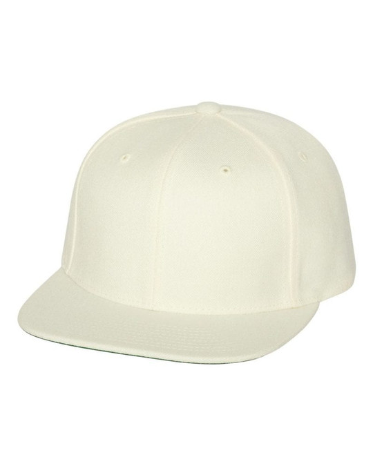 Yupoong 6089M - Wool Blend Flat Bill Snapback Cap