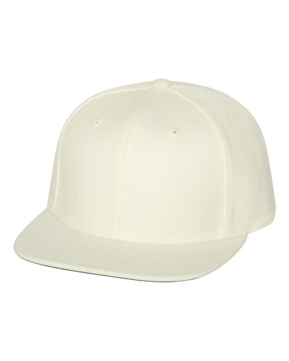 Yupoong 6089M - Wool Blend Flat Bill Snapback Cap