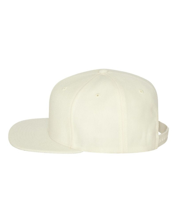 Yupoong 6089M - Wool Blend Flat Bill Snapback Cap
