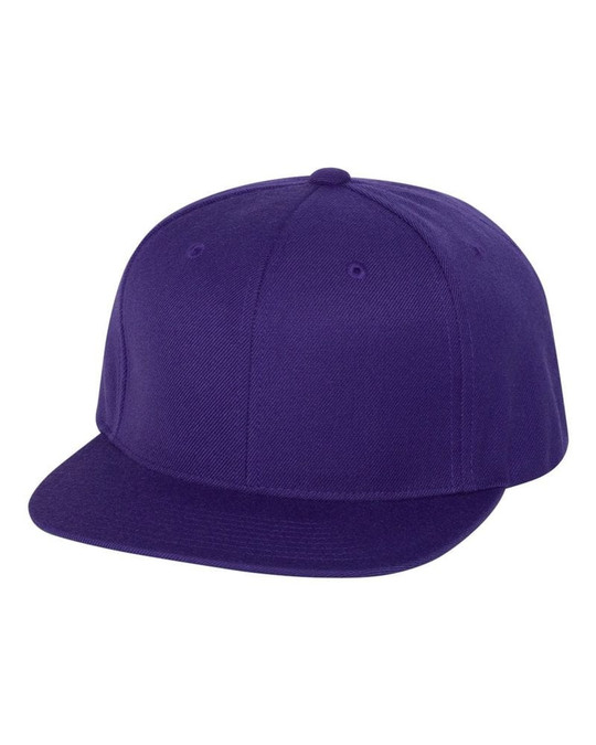 Yupoong 6089M - Gorra de lana con visera plana