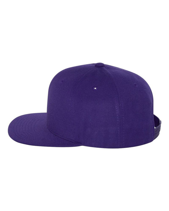 Yupoong 6089M - Wool Blend Flat Bill Snapback Cap
