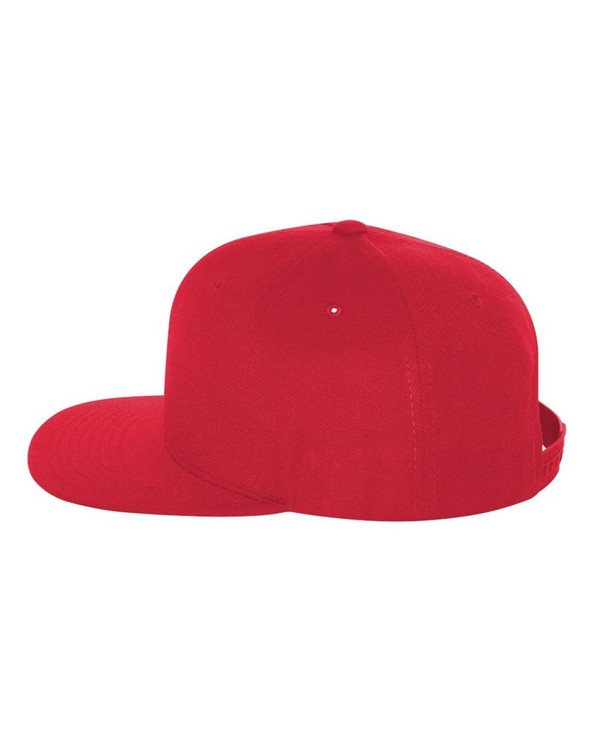 Yupoong 6089M - Wool Blend Flat Bill Snapback Cap