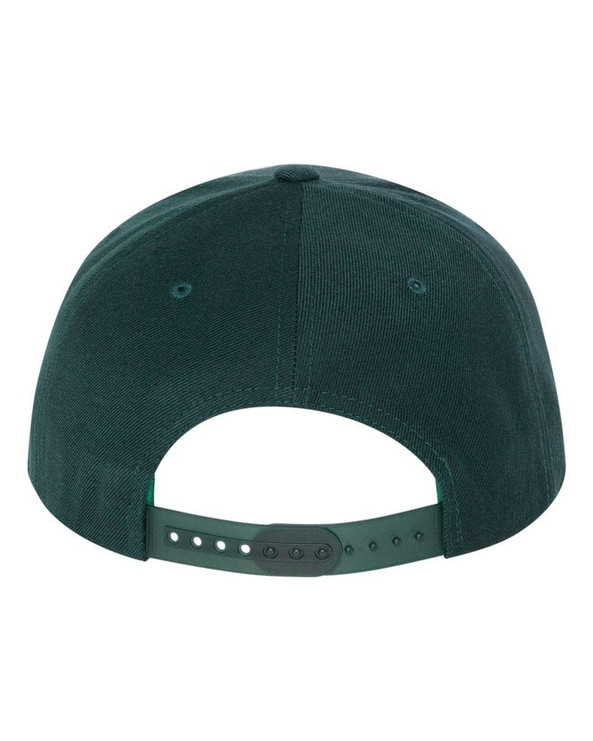 Yupoong 6089M - Wool Blend Flat Bill Snapback Cap