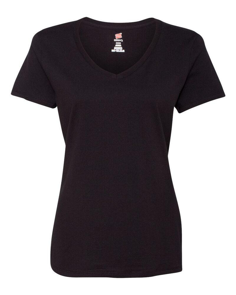 Hanes S04V - Hanes® Ladies' Nano-T® Cotton V-Neck T-Shirt