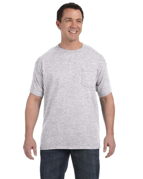 Hanes 5590 - Camiseta con bolsillo