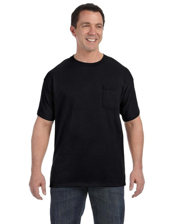 Hanes 5590 - Camiseta con bolsillo
