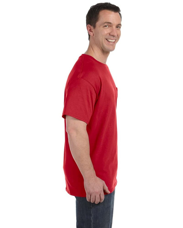 Hanes 5590 - Camiseta con bolsillo