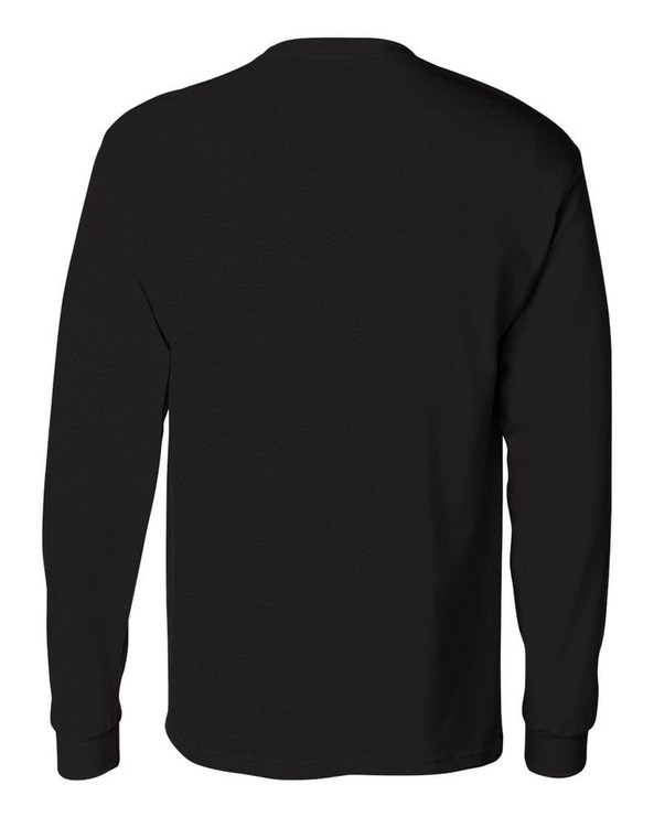 Hanes 5596 - Camiseta de manga larga Tagless® con bolsillo