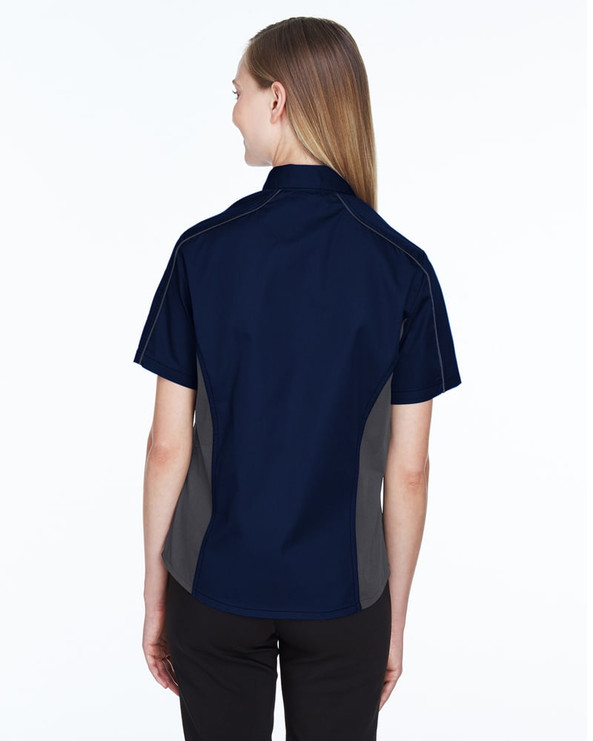 Ash City North End 77042 - Fuse Ladies' Color-Block Twill Shirts
