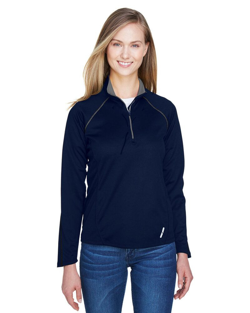 Ash City North End 78187 - Radar Ladies' Half-Zip Performance Long Sleeve Top