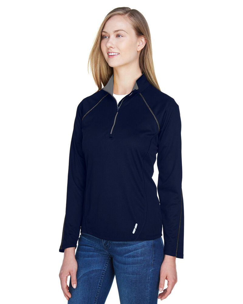Ash City North End 78187 - Radar Ladies' Half-Zip Performance Long Sleeve Top