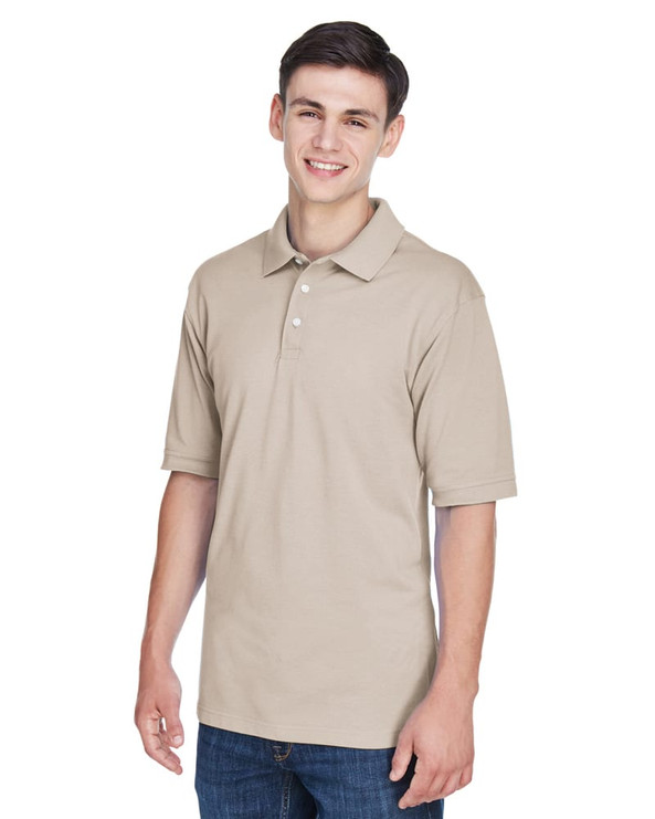 Harriton M265 - Men's 5.6 oz. Easy Blend Polo
