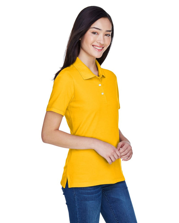 Harriton M265W - Ladies 5.6 oz. Easy Blend Polo