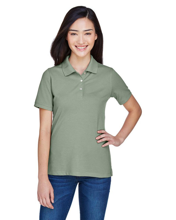 Harriton M265W - Ladies 5.6 oz. Easy Blend Polo