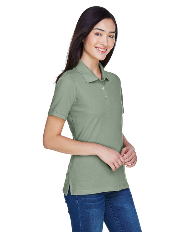 Harriton M265W - Ladies 5.6 oz. Easy Blend Polo