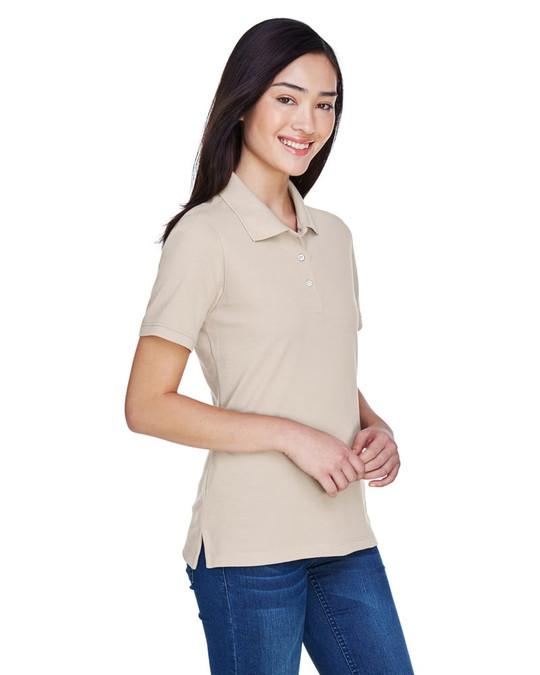 Harriton M265W - Ladies 5.6 oz. Easy Blend Polo