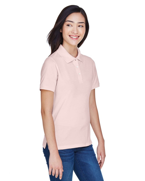 Harriton M265W - Ladies 5.6 oz. Easy Blend Polo