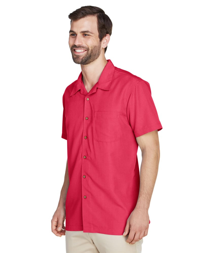 Harriton M560 - Men's Barbados Textured Camp Shirt