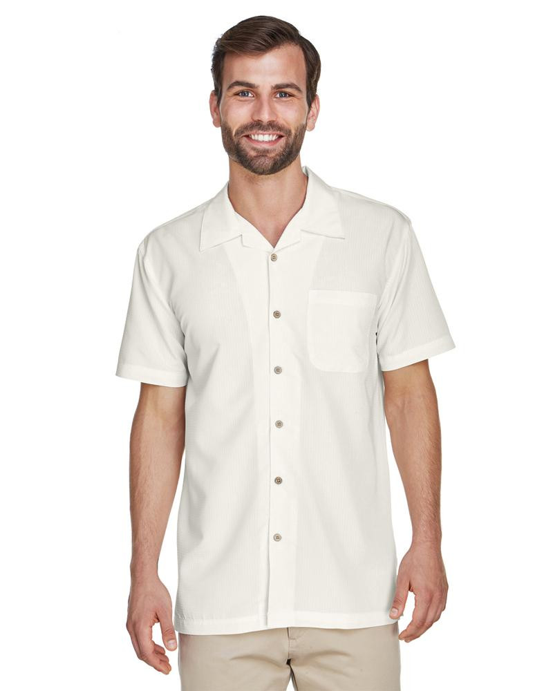 Harriton M560 - Camisa de Campamento Texturizada Barbados