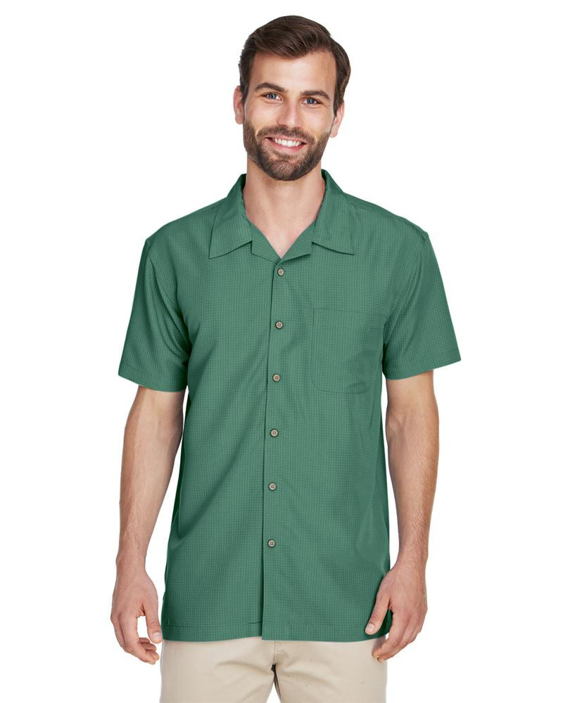 Harriton M560 - Camisa de Campamento Texturizada Barbados