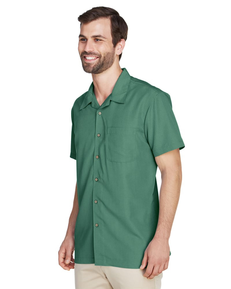 Harriton M560 - Camisa de Campamento Texturizada Barbados