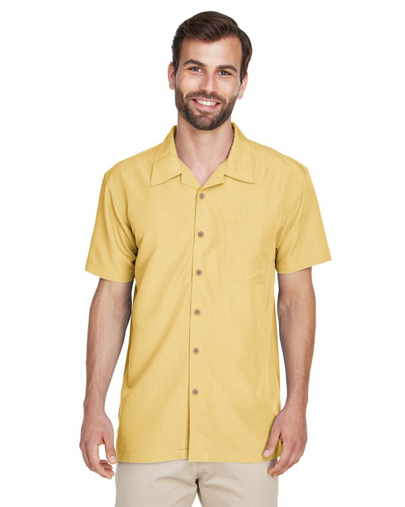 Harriton M560 - Men's Barbados Textured Camp Shirt