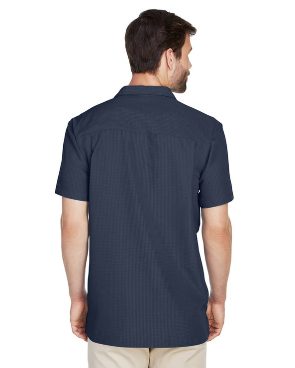 Harriton M560 - Men's Barbados Textured Camp Shirt