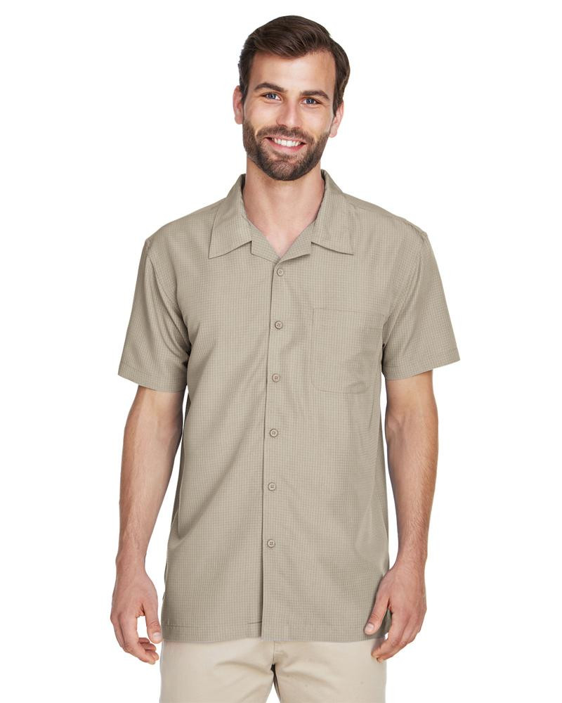 Harriton M560 - Men's Barbados Textured Camp Shirt