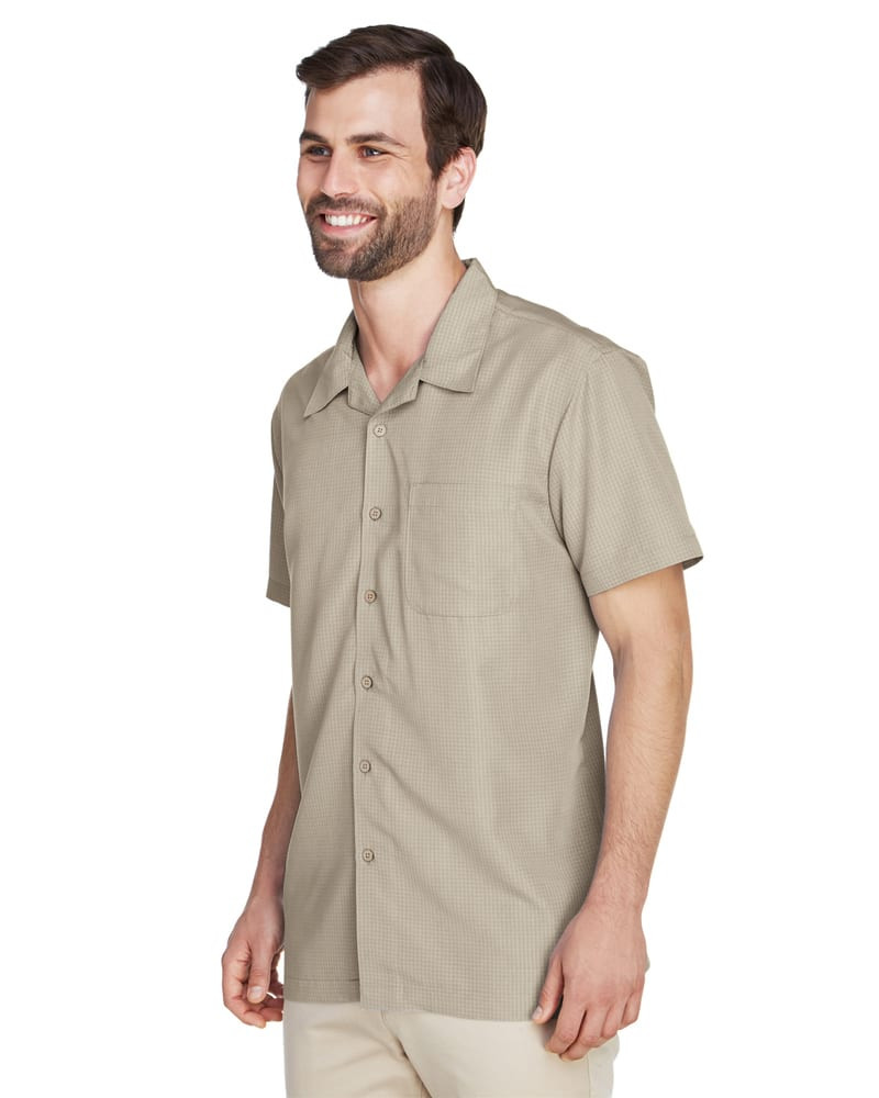 Harriton M560 - Men's Barbados Textured Camp Shirt