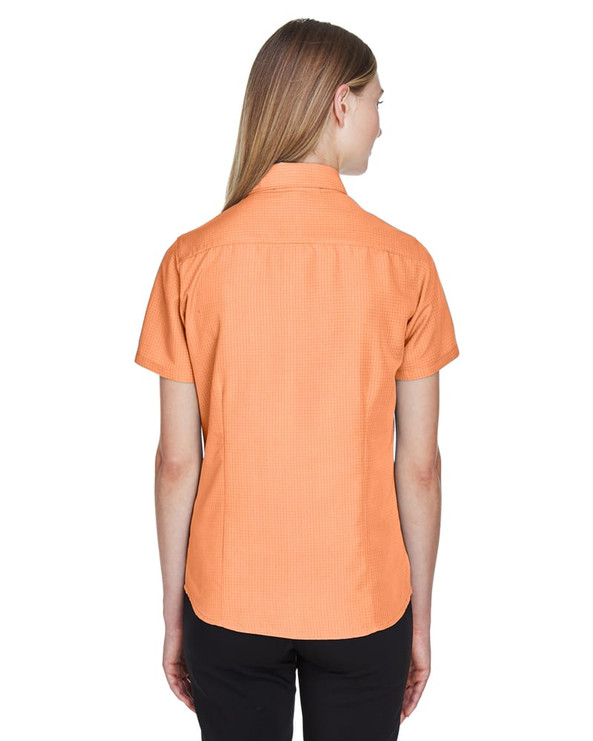 Harriton M560W - Ladies Barbados Textured Camp Shirt