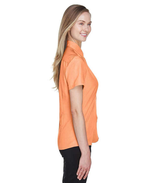 Harriton M560W - Ladies Barbados Textured Camp Shirt