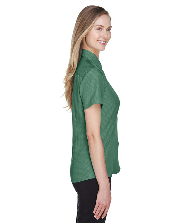 Harriton M560W - Ladies Barbados Textured Camp Shirt