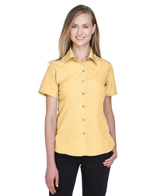 Harriton M560W - Camisa de Campamento Texturizada para Damas Barbados